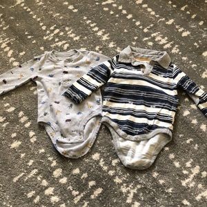 2 6 month baby boy onesies button up